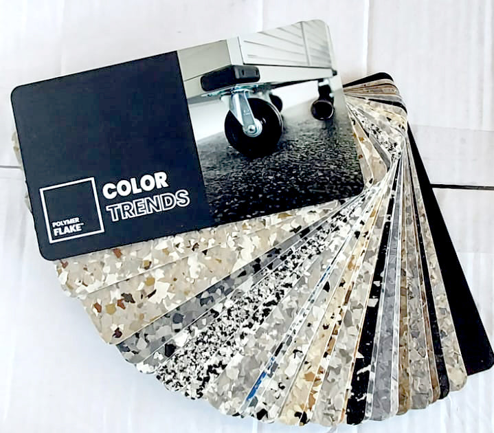 Flakes - Sample : Color Trends Collection - Polymer 環氧樹脂彩片樣品