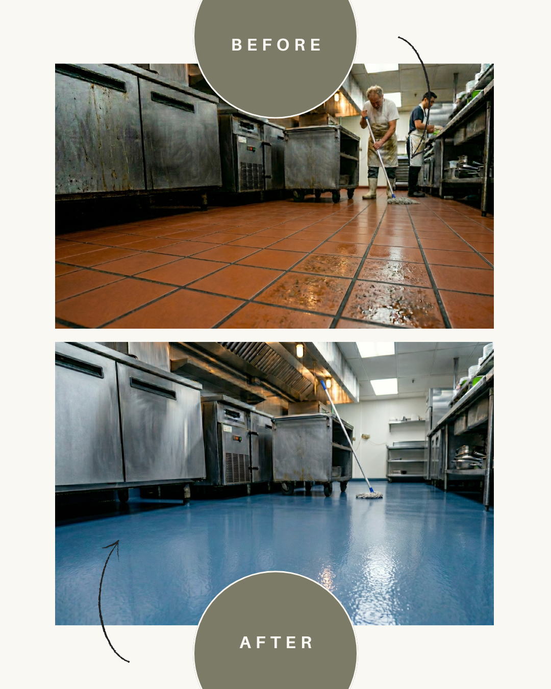 Commercial Kitchen Floor Upgrade: Tile to Mapei Polyurethane Cement