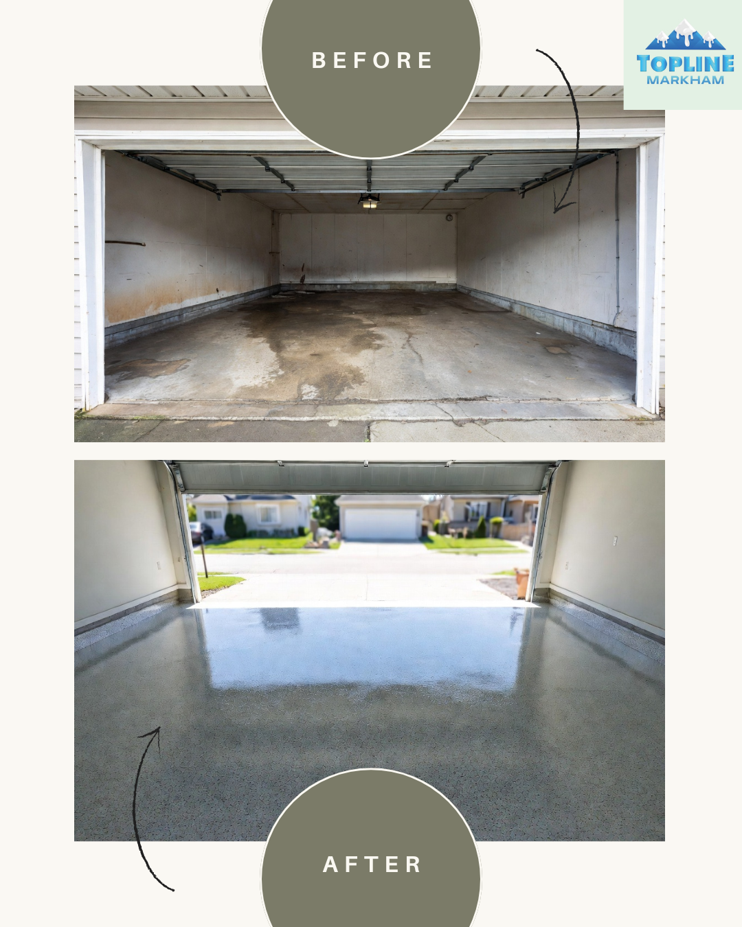 From Dull & Stained to Sleek & Durable: A Real Markham Garage Floor Transformation