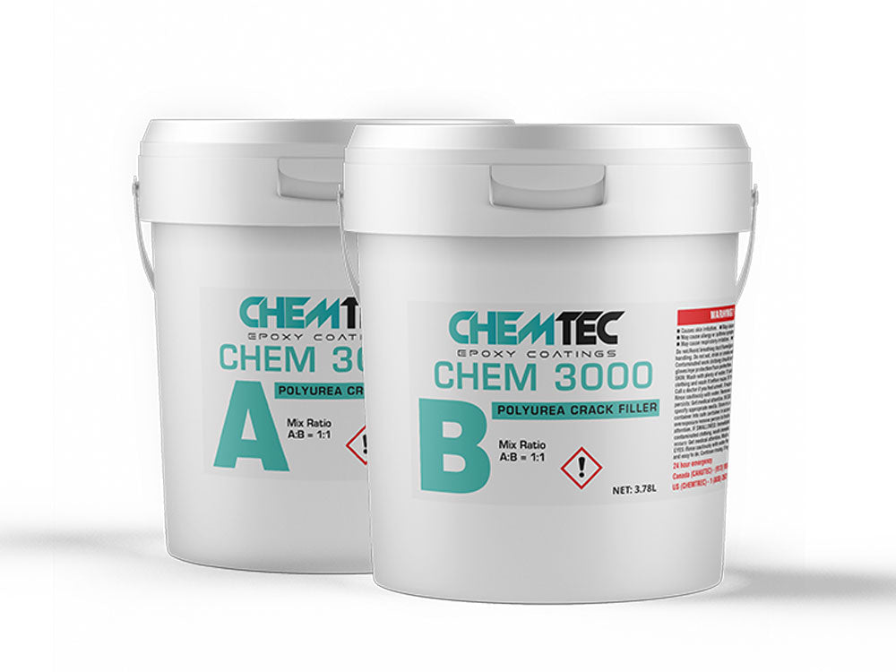 ChemTec - CHEM 3000 crack filler polyurea 2 gal kit.