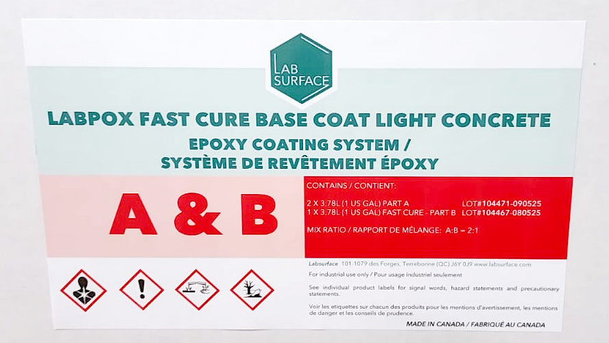 LabSurface - Labpox Fast Cure Base Coat Light Concrete