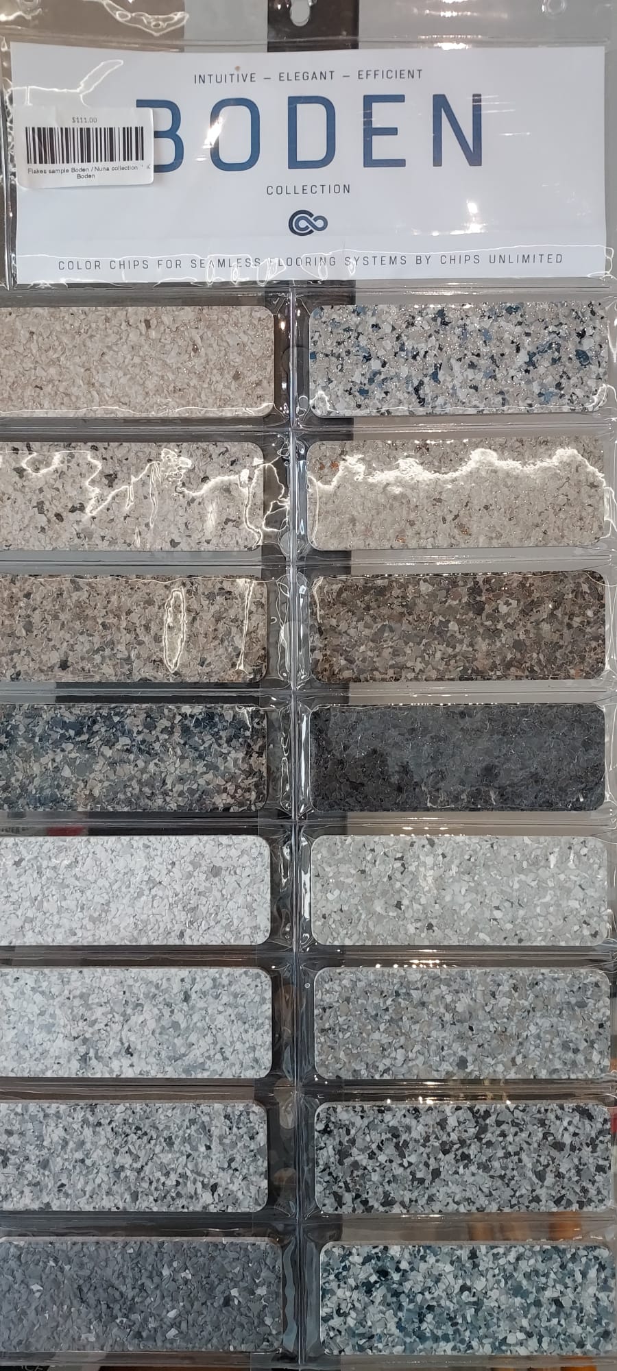 Flakes - Sample : Boden / Nuna collection 環氧樹脂彩片樣品